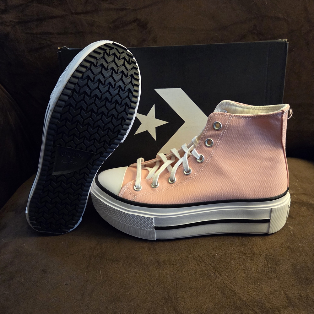 Converse Chuck Taylor All Star Lift Double Stack Pink - Wmns 9 - Picture 2 of 3